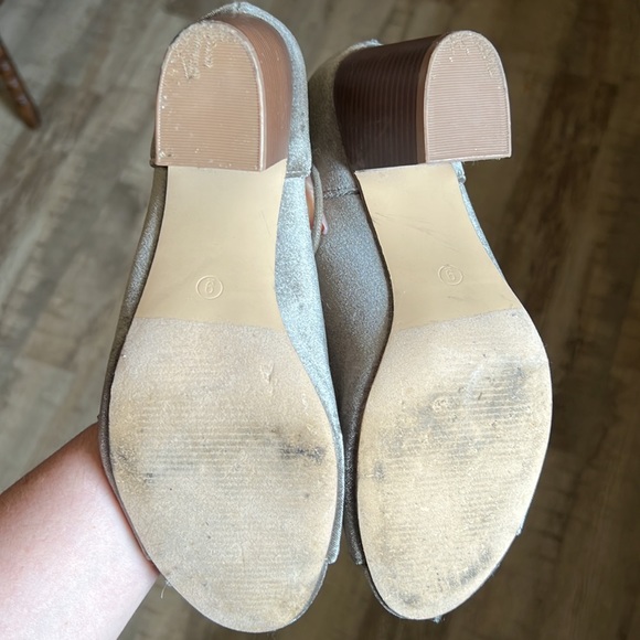 Velvet peep toe heel 9 - Picture 6 of 6